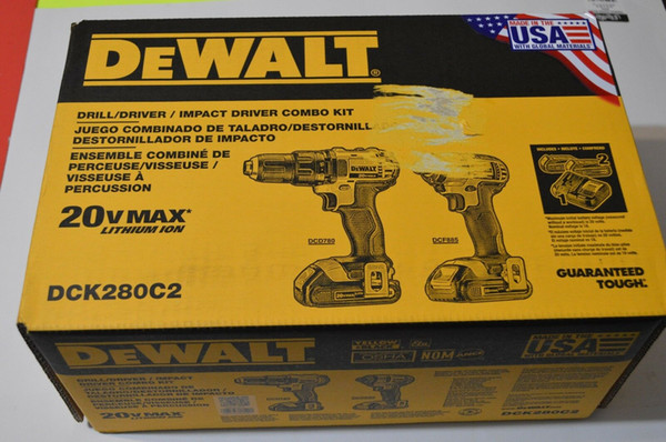 DEWALT 2-Tool 20-volt Max Power Tool Combo Kit DCK280C2 (with 2 Batteries) NEW