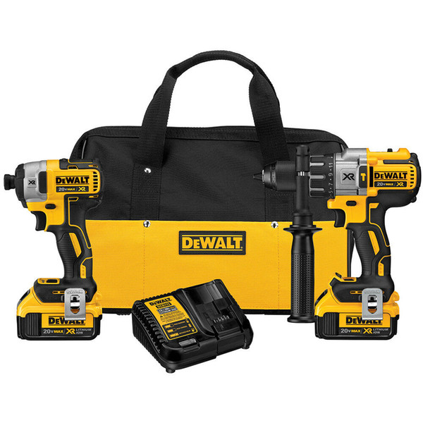 DeWALT DCK299M2 20-Volt Lithium-Ion MAX XR Drill and Impact Driver Combo Kit