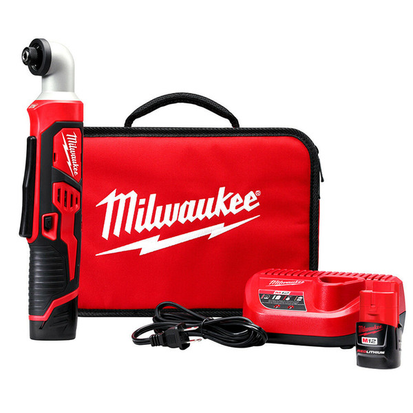 Milwaukee 2467-21 M12 12-Volt 1/4-Inch Hex Right Angle Impact Driver w/ Battery