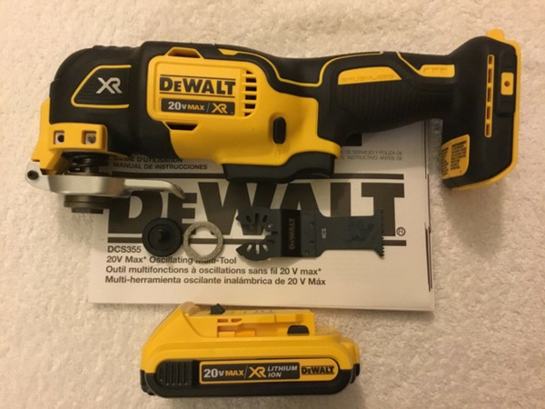 New Dewalt DCS355B 20V 20 Volt Max XR Oscillating Multi Tool & DCB203 Battery