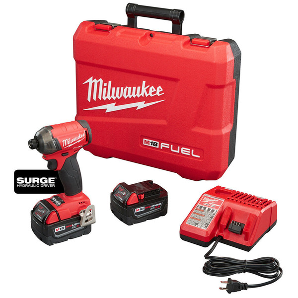 NEW Milwaukee 2760-22 M18 FUEL 18-Volt 1/4 in Hex Hydraulic Impact Driver Tool Kit Battery/Cordless