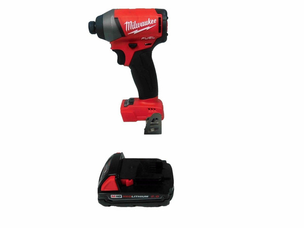 Milwaukee M18 FUEL 18 Volt Brushless 1/4 in Hex Impact Driver with 2.0 Battery