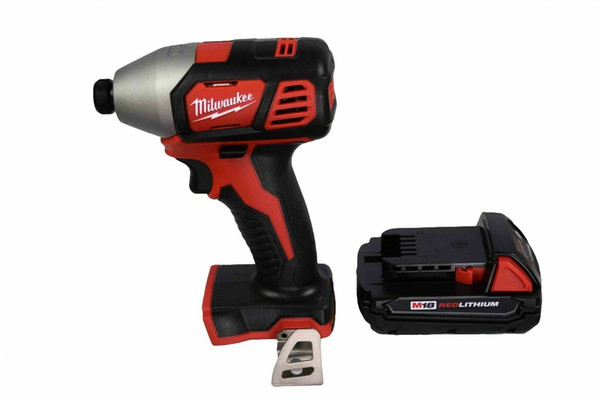 Handle Style Pistol Grip New Milwaukee 18V Lithium-Ion 1/4 in Hex Impact Driver Battery Hex Impact Driver