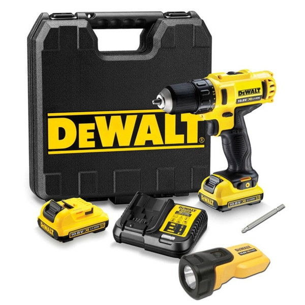 Dewalt DCD710D2T 10.8V 2.0Ah Cordless Driver Drill + Work Light / 220V Charger