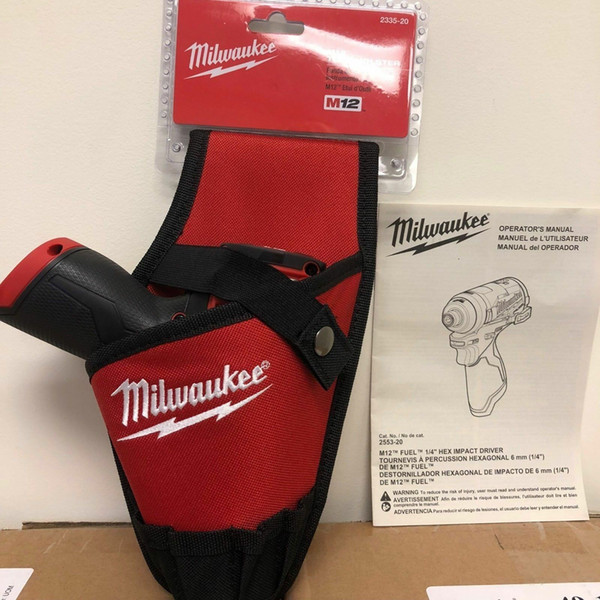 Milwaukee 2553-20 M12 FUEL 12V Brushless 1/4 Hex Impact + (1) 2335-20 Holster