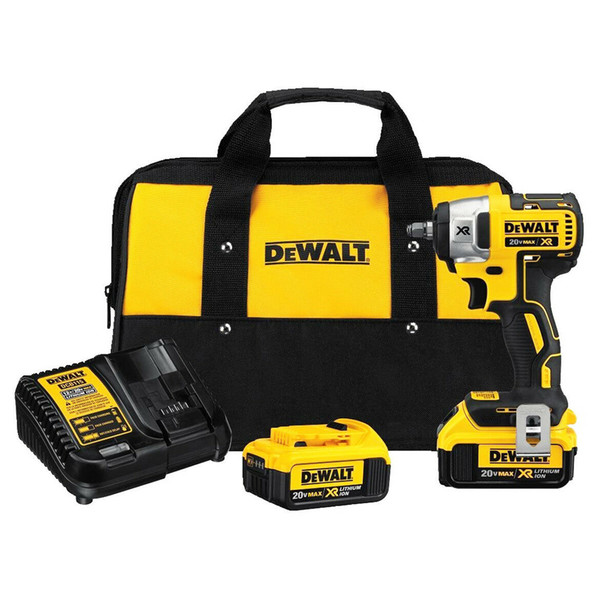 DeWALT DCF890M2 20-Volt 4.0Ah 3/8-Inch Cordless MAX XR Compact Impact Wrench Kit