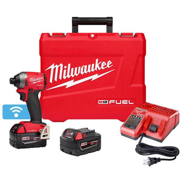 Milwaukee 2857-22 M18 FUEL 18-Volt 1/4-Inch XC Hex Impact Driver Kit