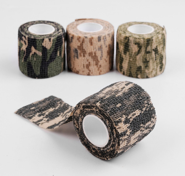 4.5M Outdoor Camouflage Wrap Rifle Gun Hunting Waterproof Camo Stealth Duct Tape 4pcs/lot