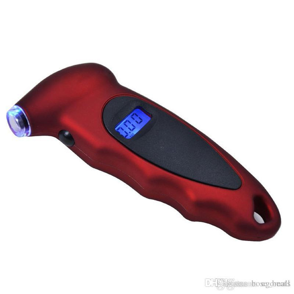 Portable Tire Pressure Gauge Universal LCD Display Digital Air Pressure Tire Gauge for Truck Bike Car