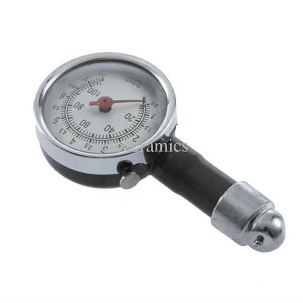 Wholesale New Dial Tire Tyre Air Pressure Gauge Car Motorcycle lots120 Free Shipping