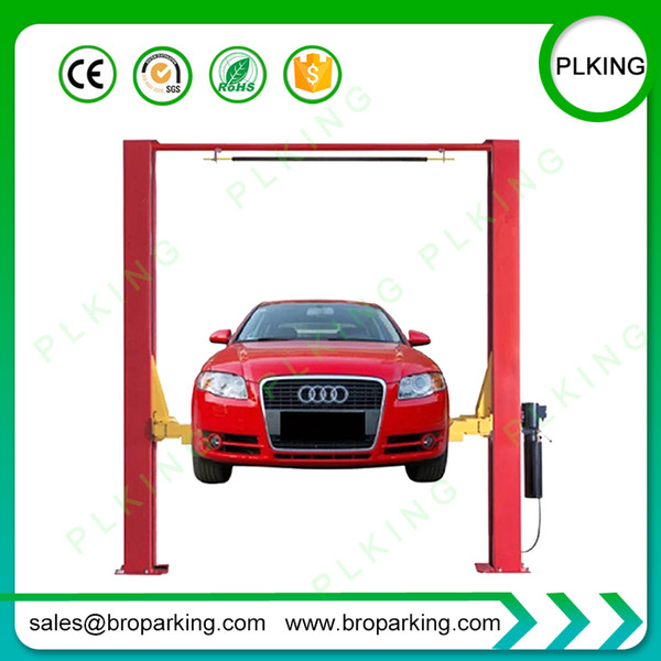 PLKING 2post clear floor car lift 2m with beam for sale