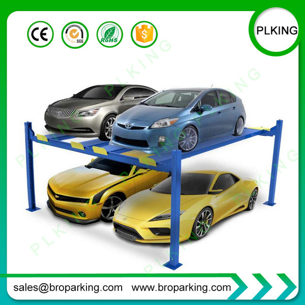 European Standard four post parking 4 cars auto lift with cheap price