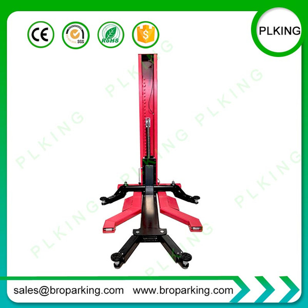 PLKING Movable Single Post Lift Auto Lifter Car Lift with Wheels for Moving