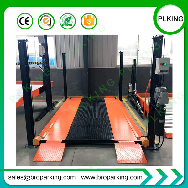 PLKING Manual Release Hydraulic 4 Post Auto Parking Car lift