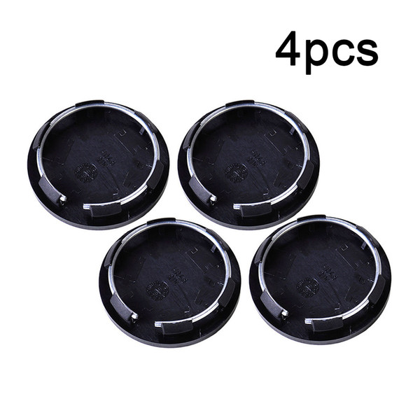 4pcs Black 50mm Auto Hub Cap Car Hood Wheel Rim Center Tyre Mounted Cover Trim Car accessories