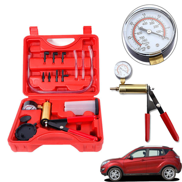 Car Hand Held Tester Set Deluxe Brake Bleeder Bleed Kit Vacuum Pump Motorbike