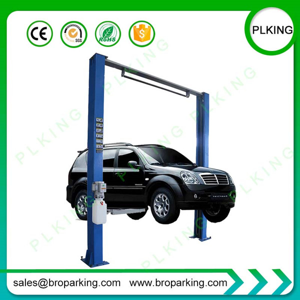 PLKING Brand 4.5 Tons Electric Gantry 2 Post Floor Clear Car Lift for Auto Repair