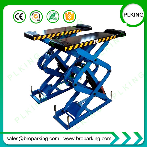 PLKING 2m Lifting Platform Scissor Lift with Pneumatic or Electric Release Lock