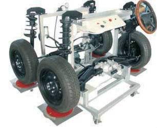 Four wheel steering system training platform