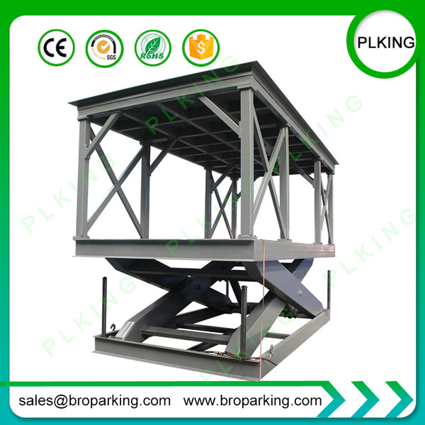 Stable Under Ground Parking Equipment Pit Type Garage Car Scissor Lift