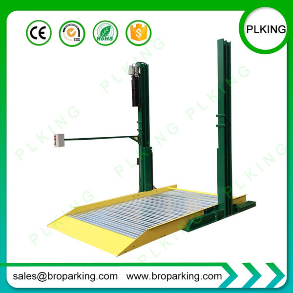 CE Approved 3.2T Loading Capacity 2.1M Lifting Height 2 Post Car Parking Lifts For Garages