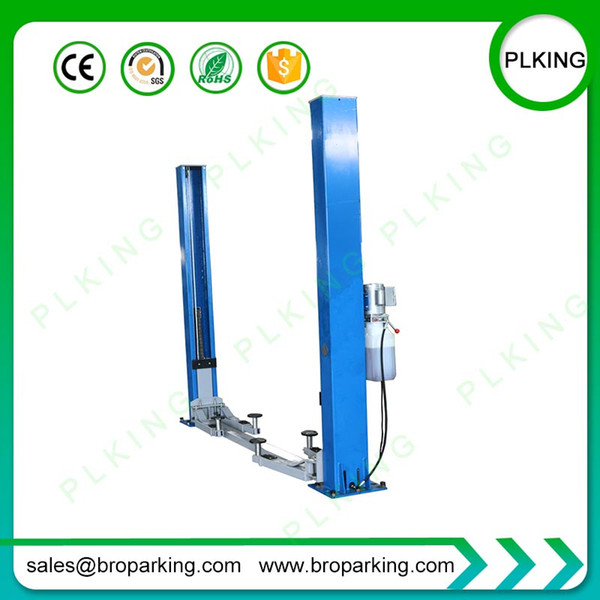 Two 2 Post Hydraulic Car Lifter Baseplate Lifts With CE Approved