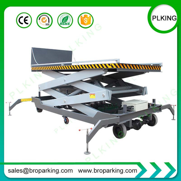 5Ton Convenient Truck Loading Container Load Scissor Lift With Ramp