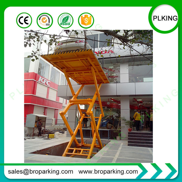 PLKING Fixed Car Scissor Lift for Underground Garage/4s Shop