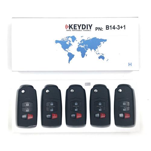 Original KEYDIY B Series For Universal Remote Control 4 Button Key Black B14-4 for KD900 URG200 Key Programmer free shipping