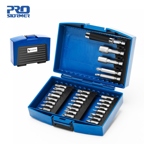 29pcs Screwdriver Bit & Nut Driver Set Phillips/Slotted Bits With Magnetic Multi Tool Home Appliances Repair Hand Tool