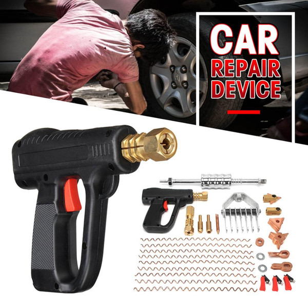 66Pcs/Set Dent Repair Puller Kit Car Tools Hand Body Spot Guns Mini Welding Machine Auto System Spotter Fix Clamp Hammer Removal