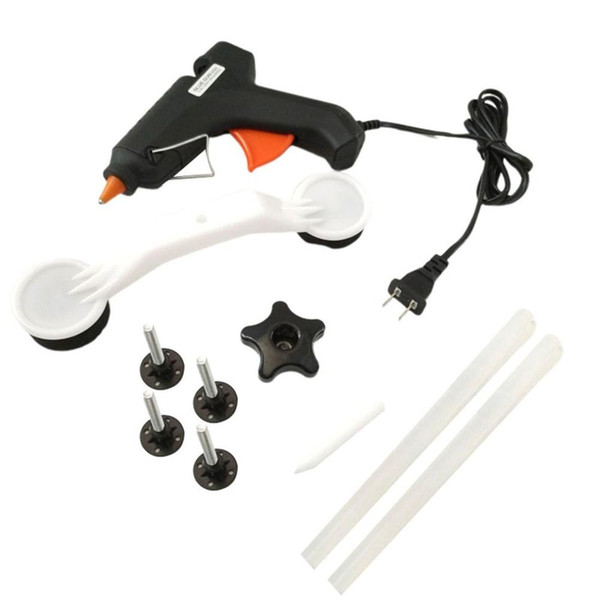 Car Paintless Dent Puller Tool Kit Lifter Body Glue Gun Repair Hail Removal Tabs Body Paintless Repair Tool