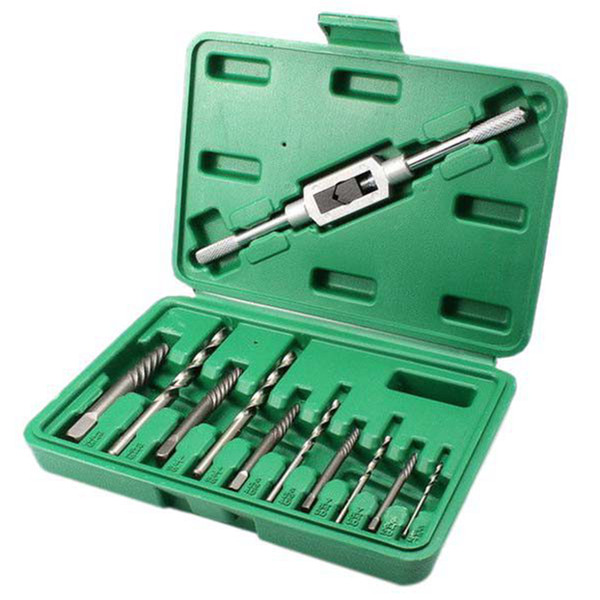 11 PCS/Set 3mm-10mm Center Drills Screw Extractor Drill Guide Broken Damaged Bolt Broken Stud Spanner Removal