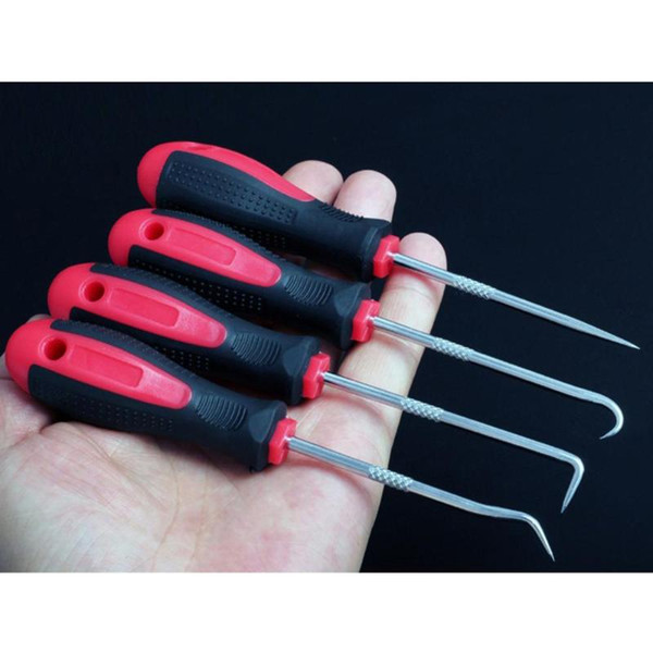 4PCS Car Oil Seal Rubber Ring Mini Hook And Pick Set Car Auto Repair Maintenance Hardware Tools