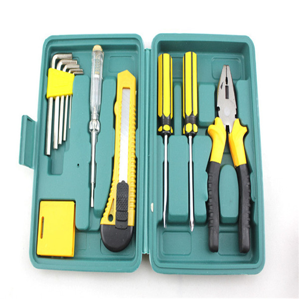 11pcs Car Repair Kits Car Tire Repair Tool Set Home Tool with Box Kit