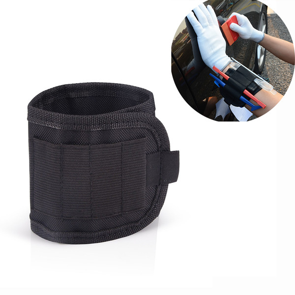 Magnetic Window Tint Squeegee Knife Holder Bag Vinyl Car Wrap Kit Tools Bag Wristband Magnet Waist Belt Bag Wrapping Tools