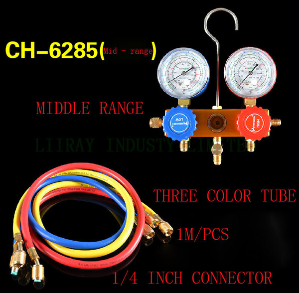 CH-6285 Household Refrigeration Air Conditioning Manifold Gauge Maintenence Tools fluoride tool set for R22