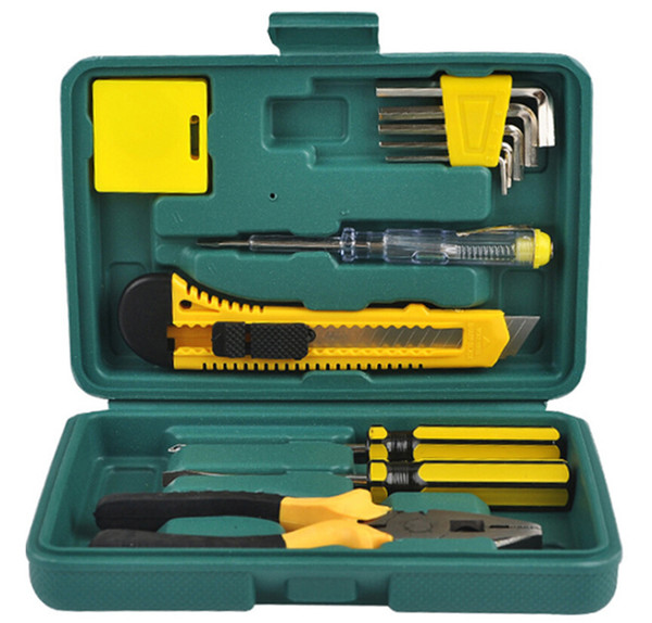 80PCS 11 Sets Of Car Repair Kits Auto Repair Tool Combination Package The Family Car With Emergency Kit Tool Box