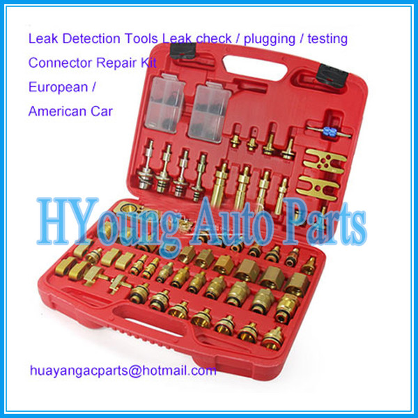 auto air conditioning Leak Detection Tools Leak check / plugging / testing Connector Repair Kit for European American Car