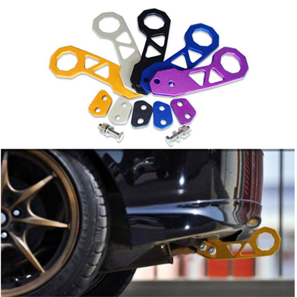 6 Colors Universal Racing Car Rear Tow Hook High Quality Aluminum Alloy Rear Tow Hook Car Towing Bars