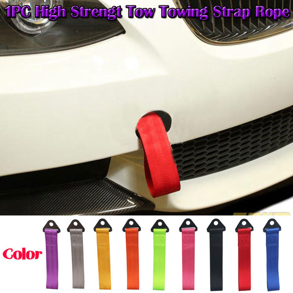 1PC Racing Towing Rope Bumper Trailer Vehicle Auto Racing Recovery Hook Tow Towing Strap Rope High Strength Durable Wholesale