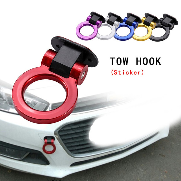 tuning car universal Car Exterior Modification Hook Stick Type Affix Trailer Ring enganche de remolque#P6