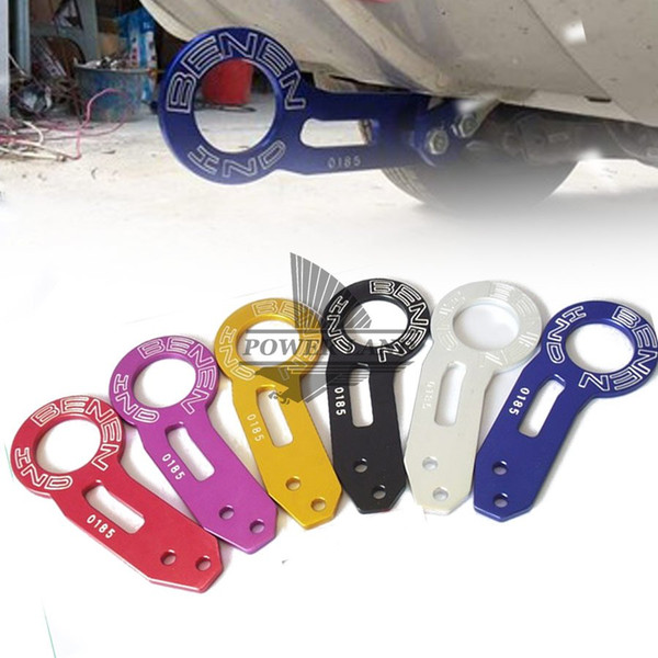 Car-Styling Aluminum Car Racing Trailer Ring 6Color Tow Hook Eye Tow Car Screwon Towing Bars Universal For Auto Trailer Ring