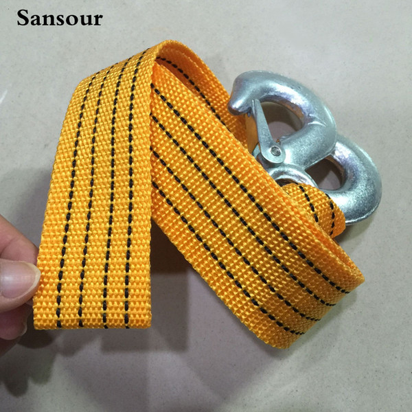 Sansour 3/5 Ton tow strap Universal High Quality Racing car tow strap/tow ropes/Hook/Towing Bars without Screws and nuts