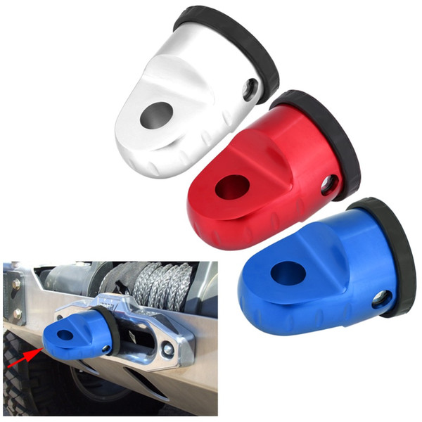 1 pcs Car Auto Aluminum Winch Link Connection Hook Mount With Titanium Pin & Rubber Guard for UTV ATV Winch Line