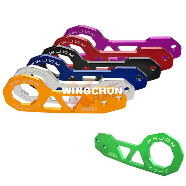 Xpower Wholesale - UNIVERSAL BILLET CNC ALUMINUM RACING REAR TOW HOOK JDM ANODIZED-RED BLACK BLUE PURPLE SILVER ORANGE GREEN