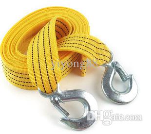 3 Tons Car Tow Cable Towing Strap Rope with Hooks Emergency Heavy Duty 6 FT Newest Good Quality Brand New Free Shipping