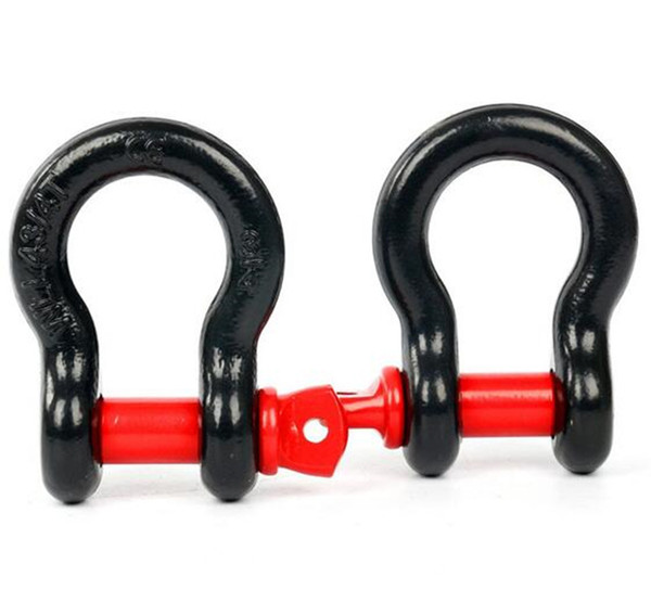 2pcs(one pair) Recovery Shackle Bow shackle rated capacity 2/3.25/ 4.75tonne for ARB /H3/ JEEP /LAND ROVER RANGE ROVER/4*4