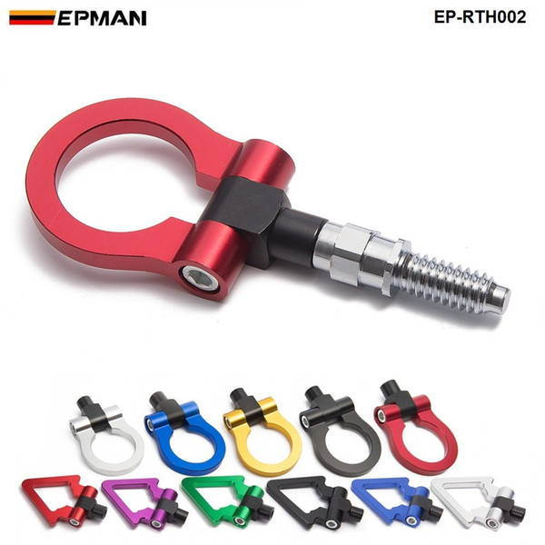 EPMAN Car Racing Billet Aluminum Tow Hook Front Rear For BMW European Car circular/triangle EP-RTH002