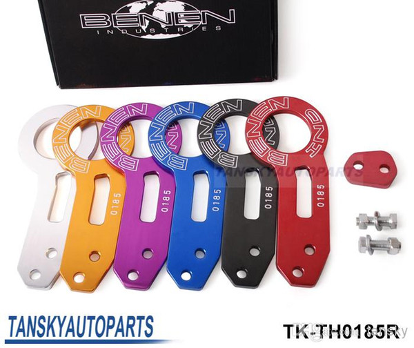 Hot-selling BENEN-0185 Billet Aluminum Anodized Universal Rear Tow Hook (red,blue,black,silver,golden,purple) TK-TH0185R